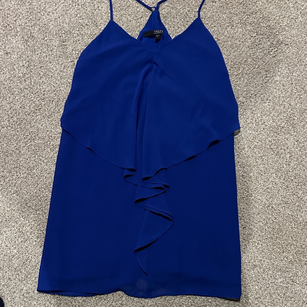 Guess Royal Blue Layered dress